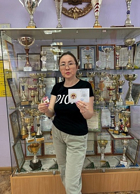 Харсаимцы получили значки ГТО и удостоверения к ним